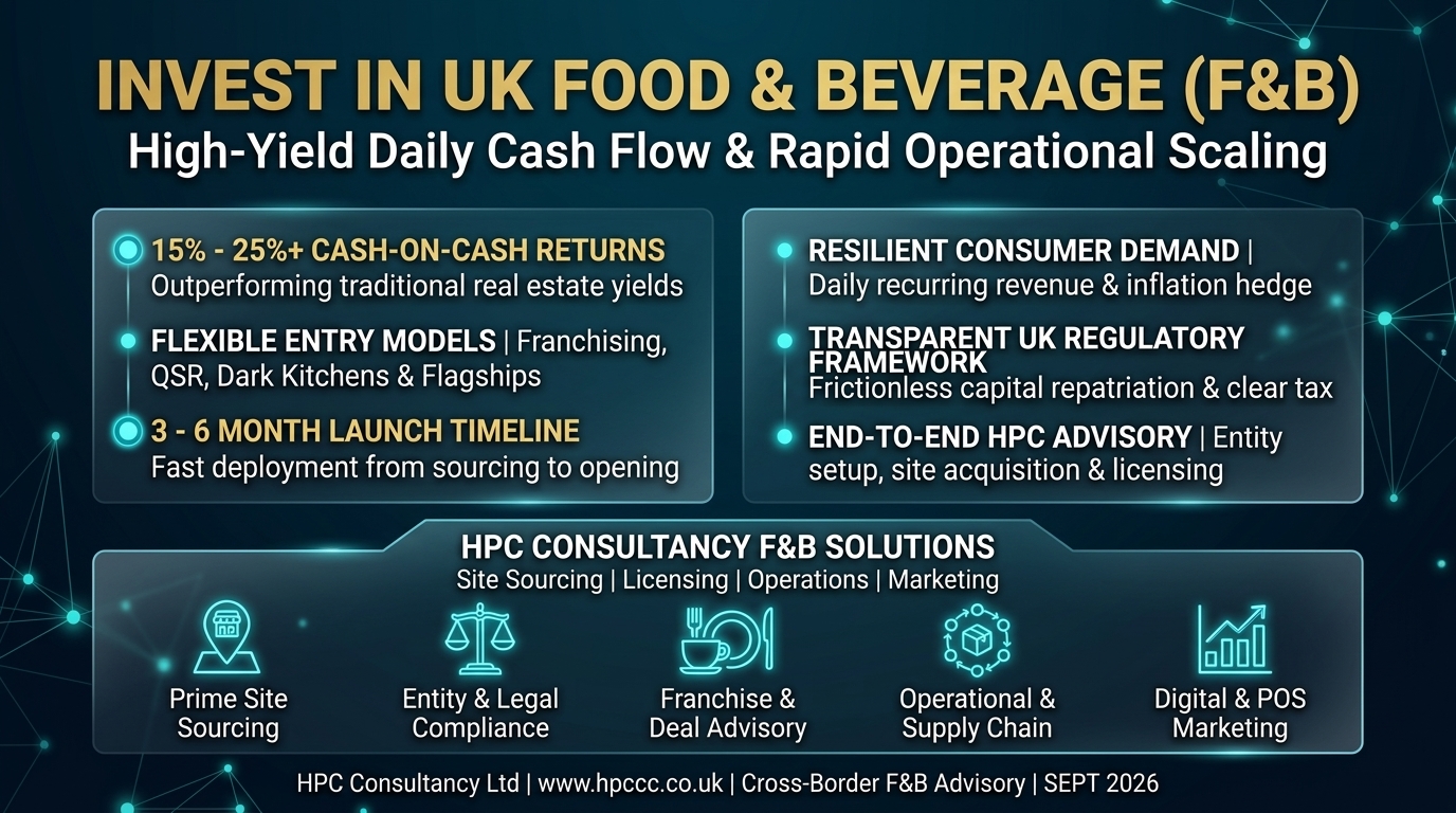 Why Canada Investors Must Consider the UK Food and Beverage Sector as Their Primary Entry Point